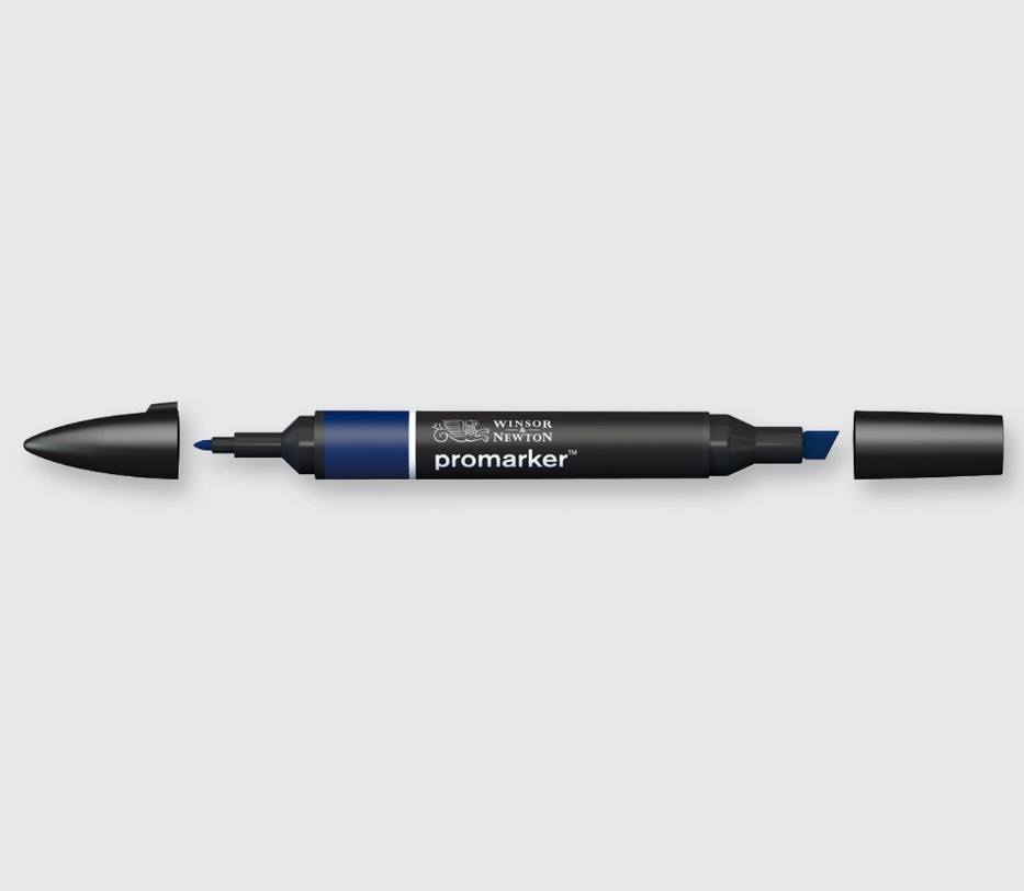 Winsor & Newton Pennarello Marker Doppia Punta Blu Indaco V234
