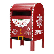 Addobbo Di Natale Cassetta Delle Lettere Con Luce "A Letter To Santa" 46x19x113cm
