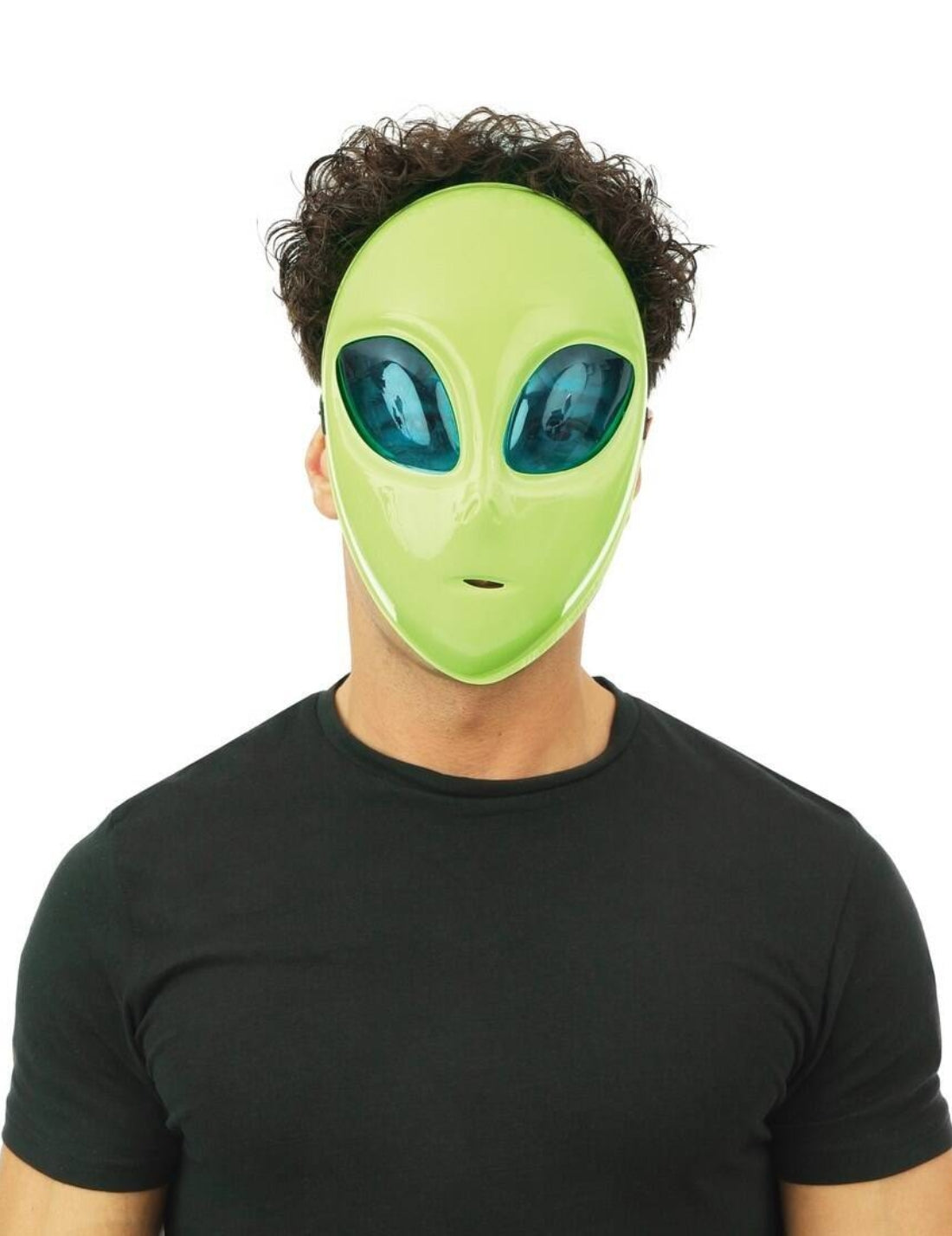 Maschera Di Halloween Extraterrestre Alieno Verde