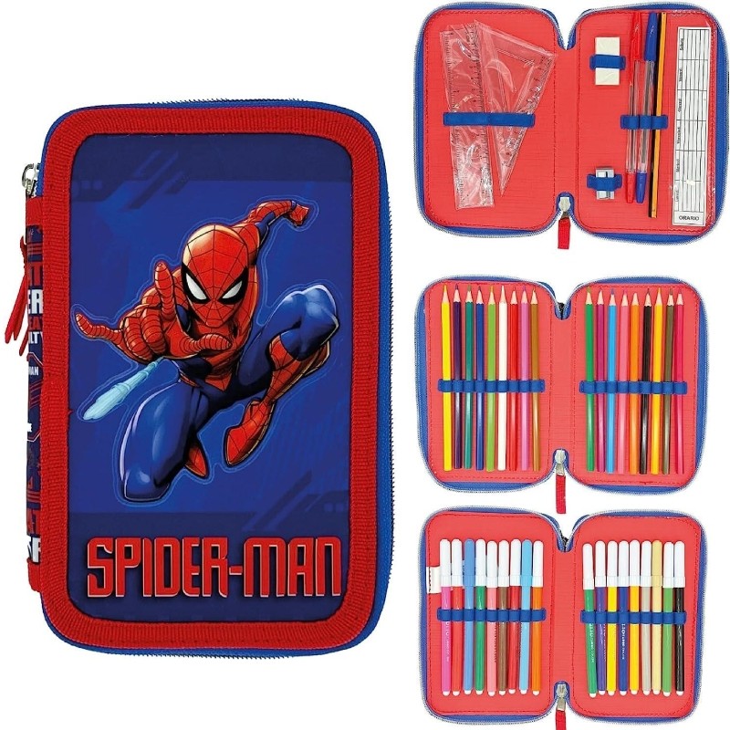 Astuccio Completo 3 Zip Marvel Spider-Man
