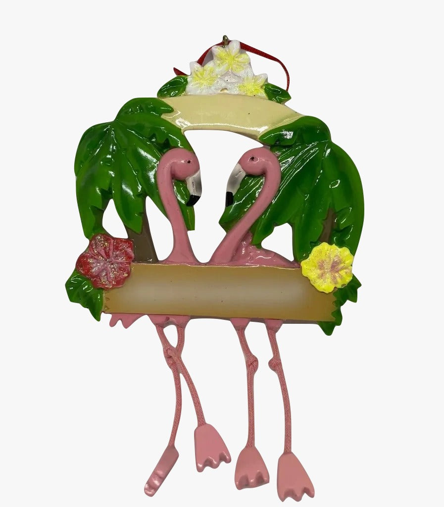 Addobbo Albero Di Natale Fenicotteri Personalizzabile