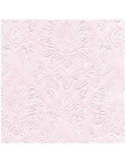 Tovaglioli Di Carta Rosa Con Rilievo Decorato 33cm 16pz