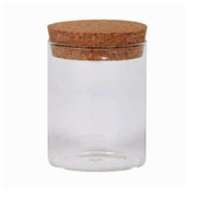 Vasetto In Vetro Con Tappo in Sughero diam.8cm