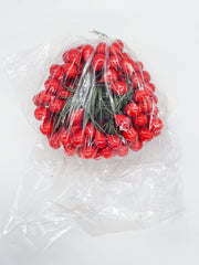 Addobbo Albero Di Natale Bacche Rosse 7cm
