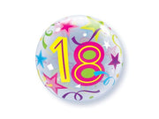 Palloncino Metalfoil Trasparente 18 Anni Multicolor 18" 46cm