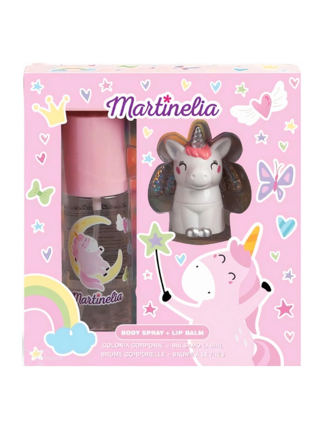 Set Body Spray E Balsamo Labbra Unicorno Martinelia