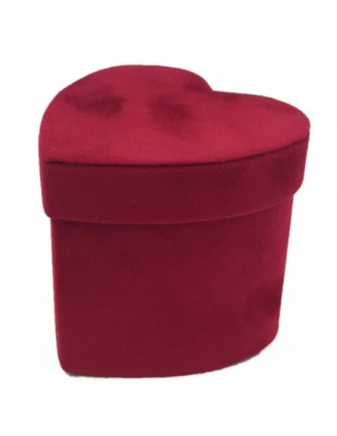Scatola Regalo Cuore Rosso In Velluto