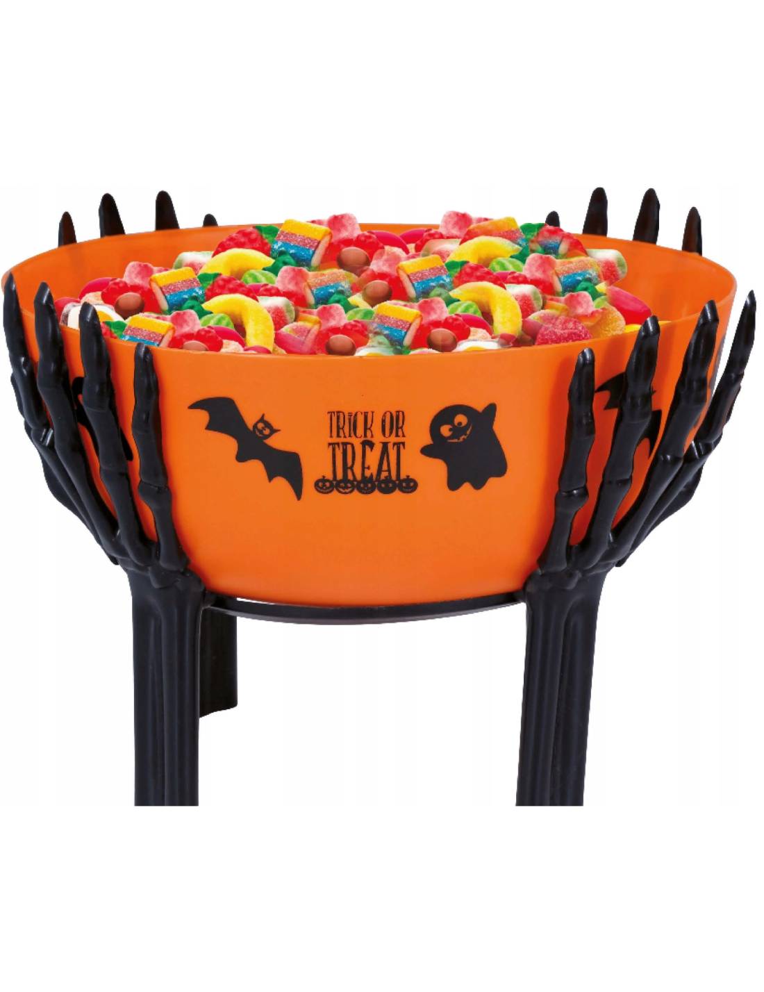 Ciotola Di Halloween In Plastica Con Supporto 26cm