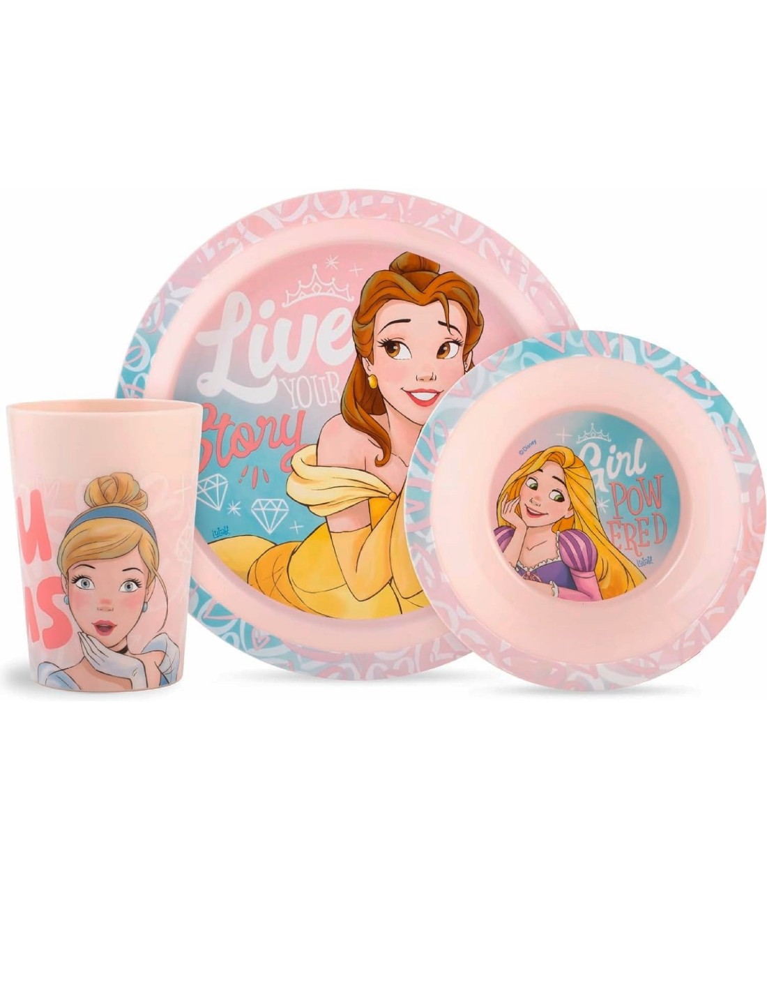 Set Pranzo Principesse 3pz