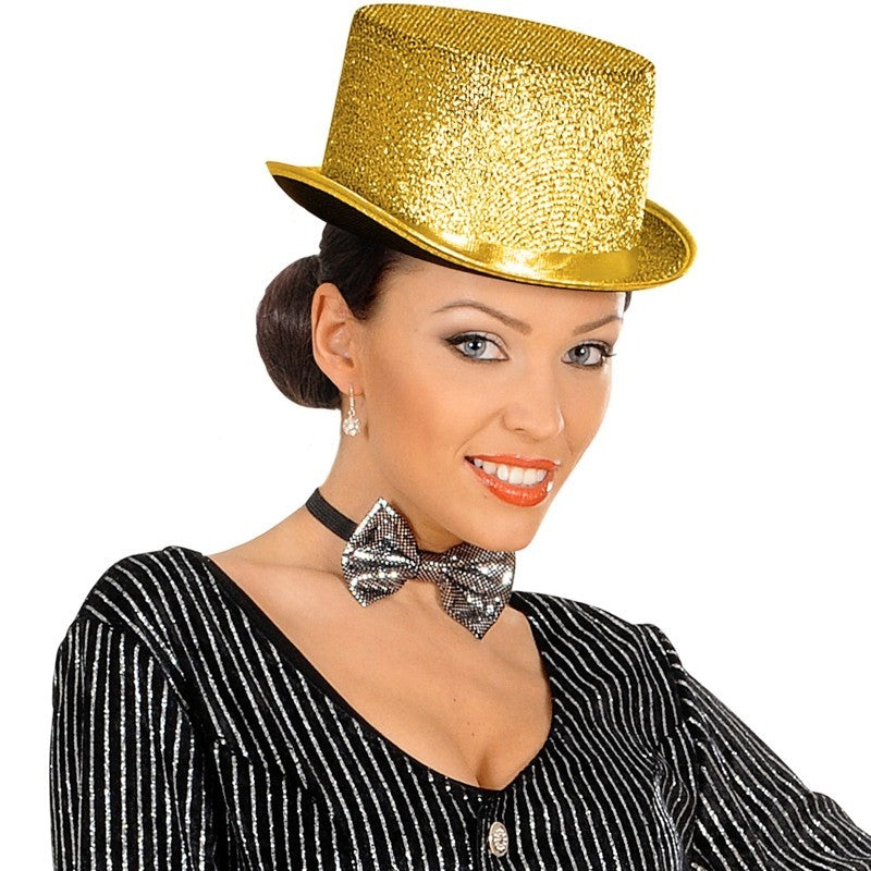 Cilindro Lurex Oro In Feltro