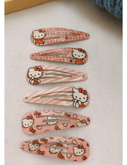 Clip Per Capelli Hello Kitty 6pz
