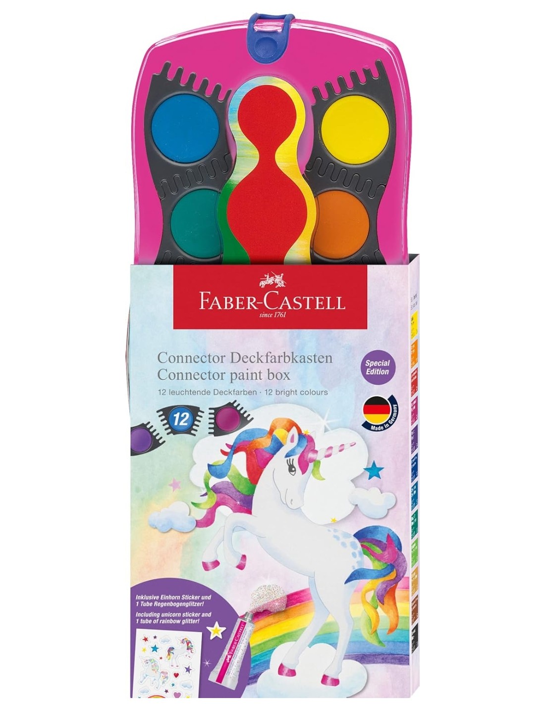 Faber-Castell Set Da 12 Acquerelli Special Edition Unicorno