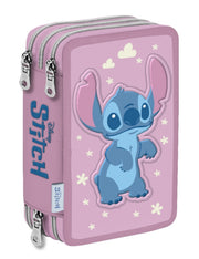 Astuccio Completo 3 Zip Disney Stitch
