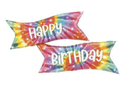 Palloncino Metalfoil Festone Multicolor Happy Birthday 49" 124cm