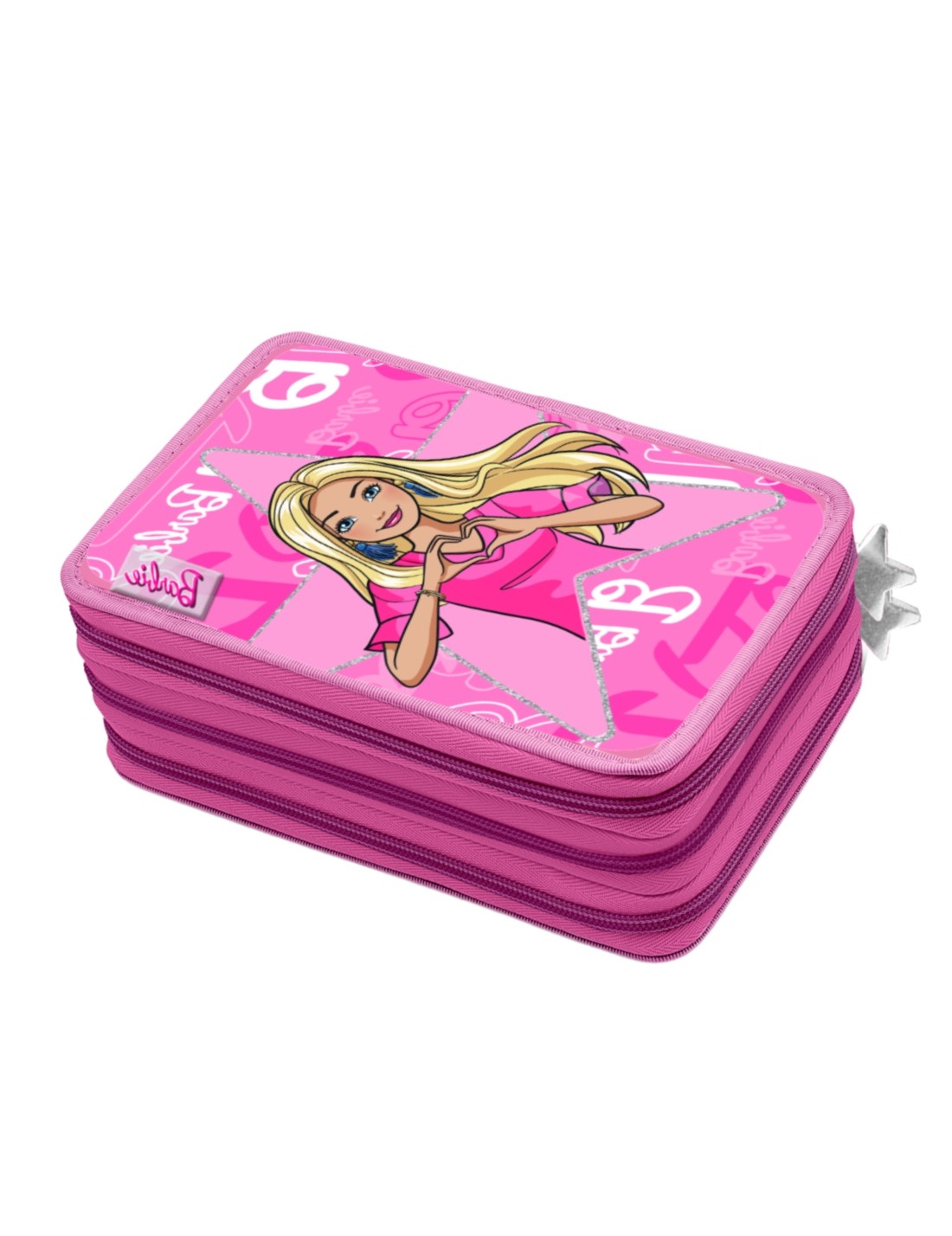 Astuccio Completo 3 Zip Barbie