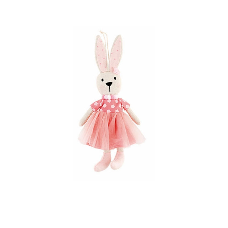 Decrazione Pasqua Coniglio Vestito Rosa