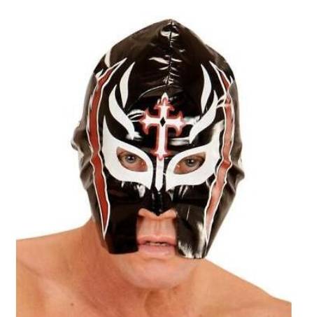 Maschera Lottatore Nera - Accessori Carnevale