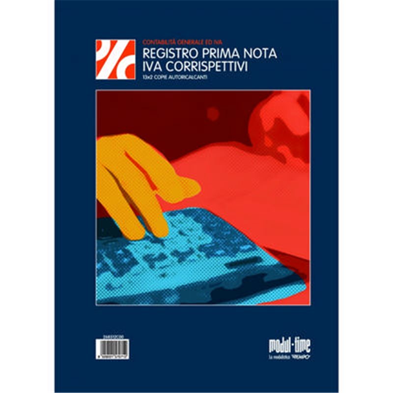 Blocco Prima Nota Cassa Corrispettivi Iva A 2 Copie Autoricalcanti A4