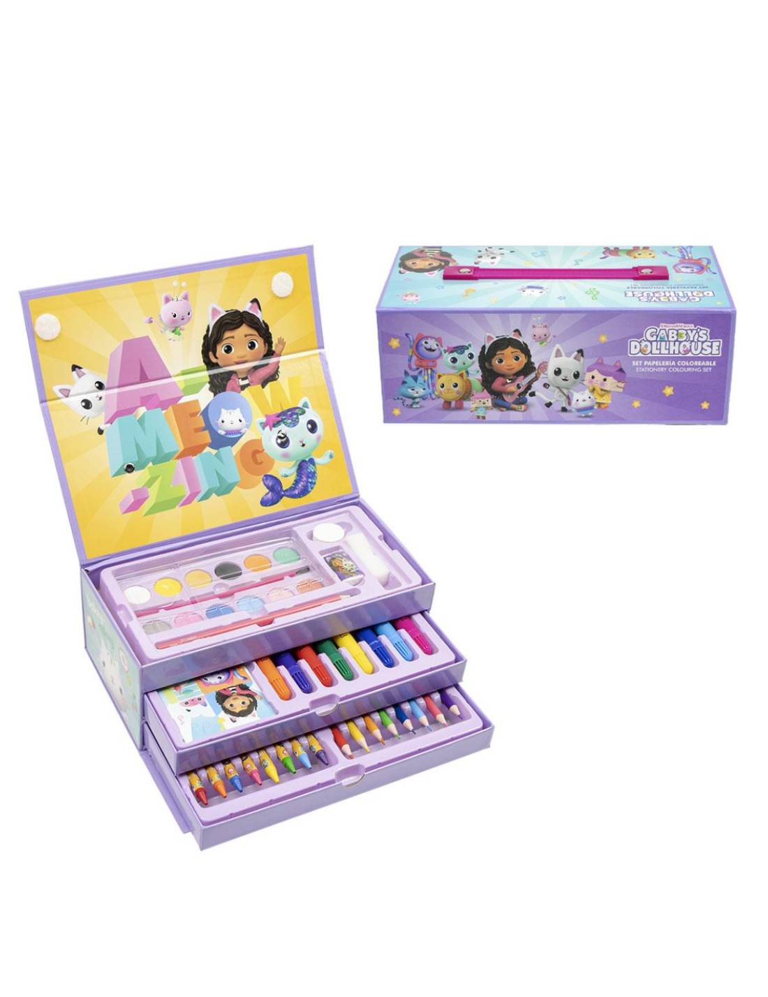 Set Cartoleria Da Colorare La Casa Di Gabby