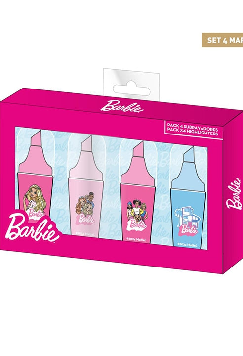 Set 4 Evidenziatori Barbie