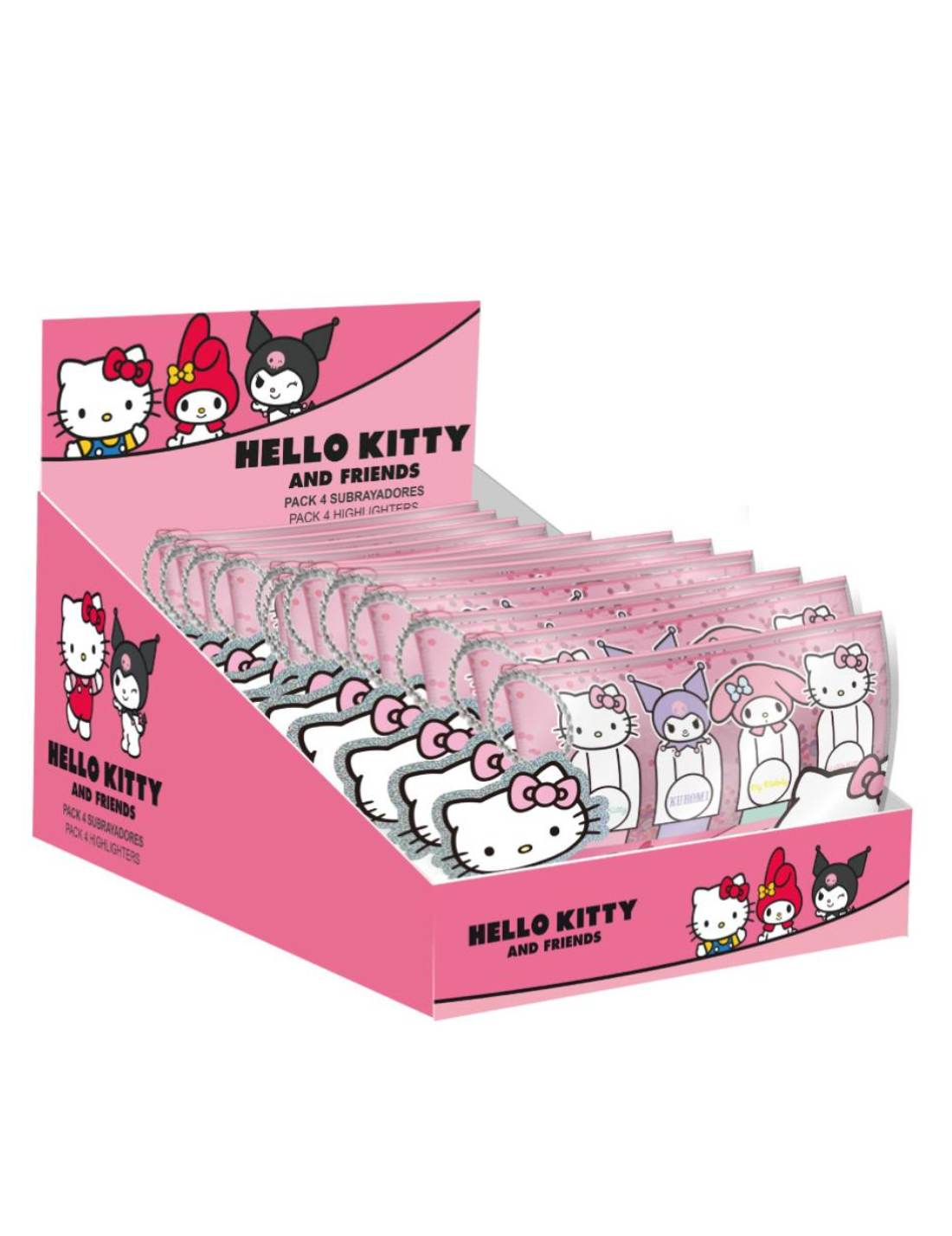 Mini Evidenziatori Hello Kitty And Friends 4pz