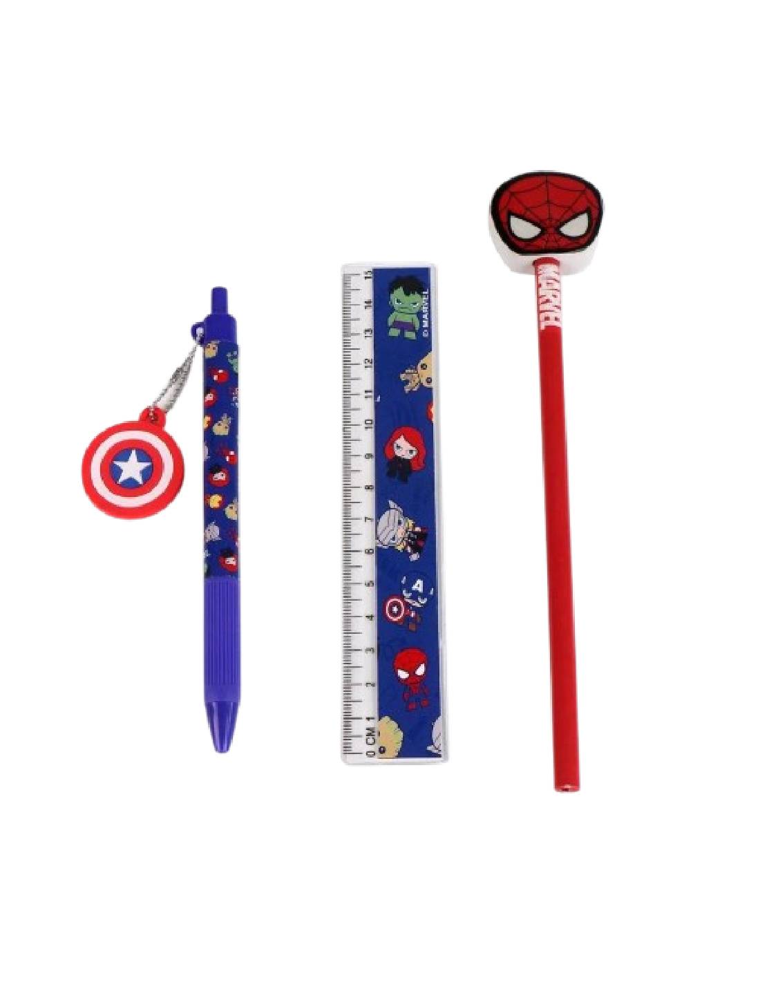 Portapenne Con Set Cancelleria Marvel Avengers