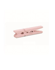 Decorazione Mollette In Legno Rosa 5cm 24pz