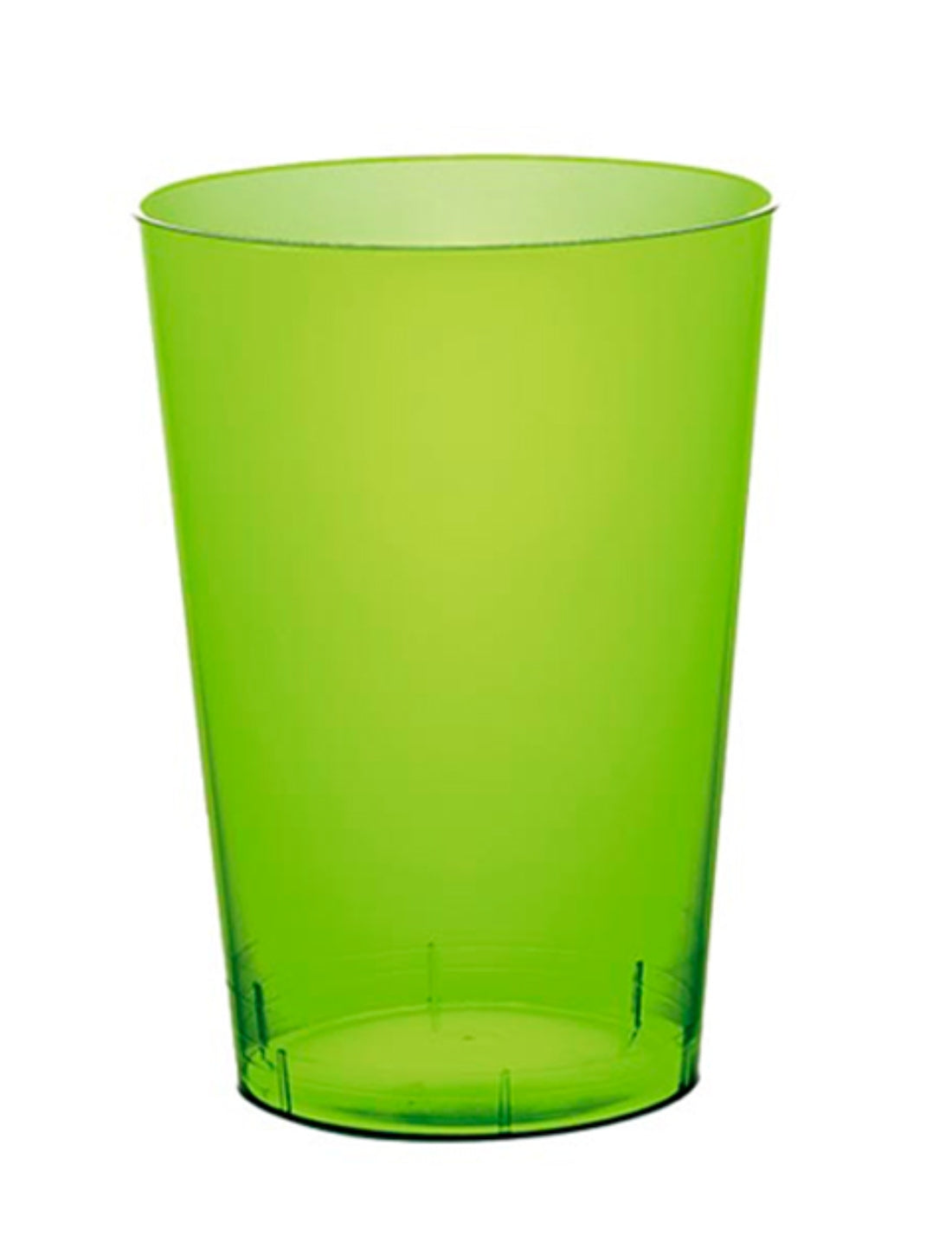 Bicchiere In Plastica Verde Acido 250cc 25pz