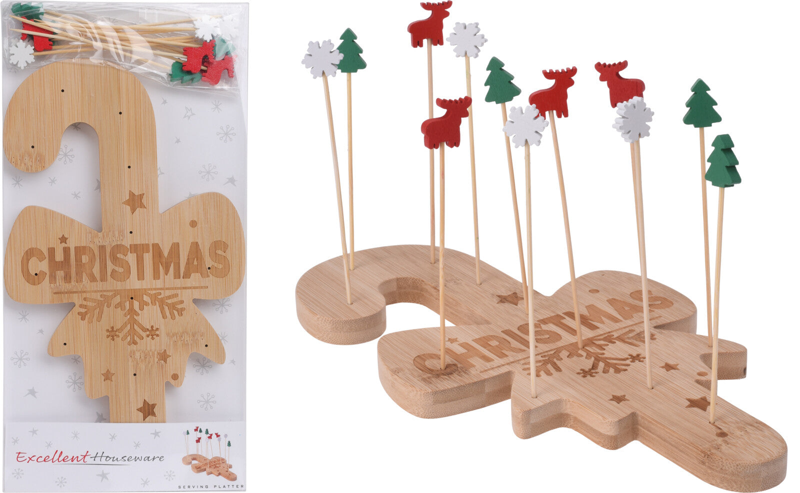 Tagliere In Bamboo Natale