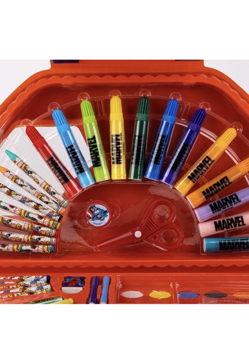 Set 50 Pezzi Cancelleria Marvel Da Colorare