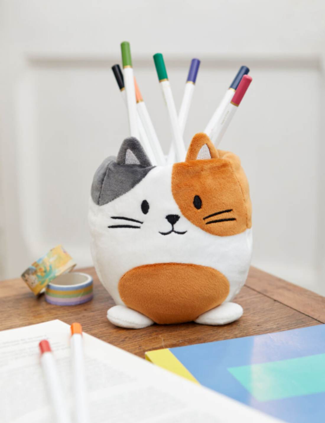 Portapenne In Peluche Fluffy Kitty Gatto