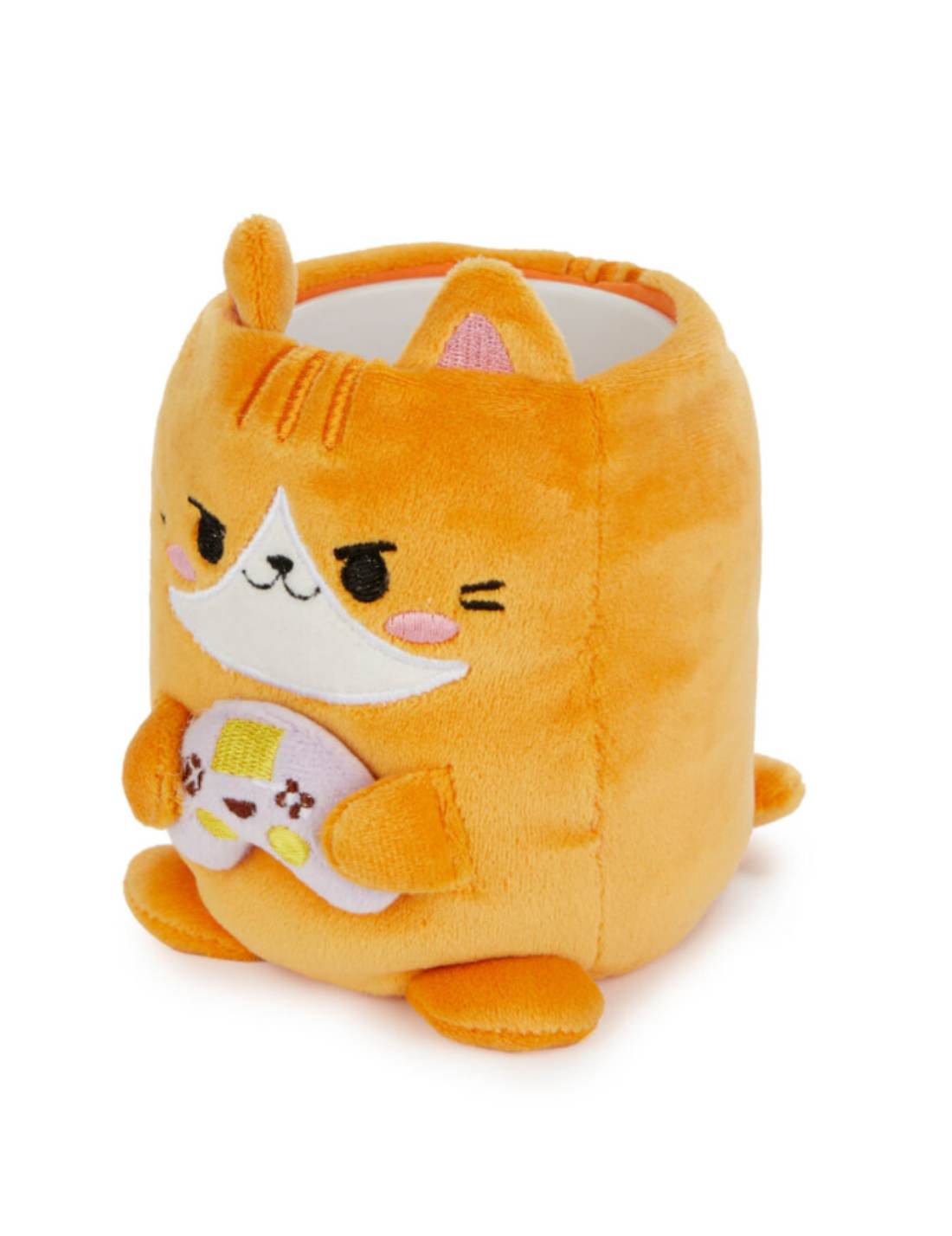 Portapenne In Peluche Gatto Fluffy Kawaii Gamer