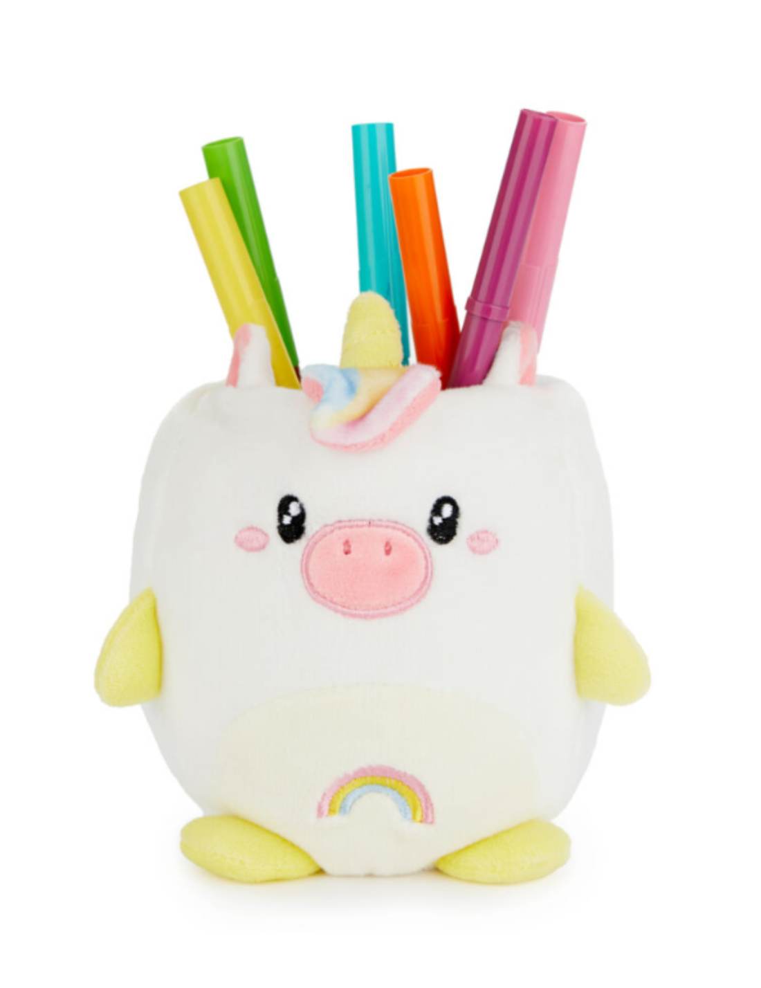 Portapenne In Peluche Fluffy Unicorno