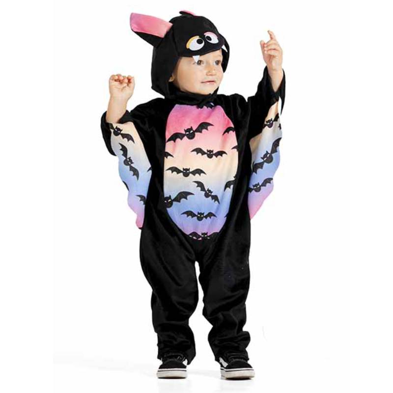 Costume Halloween Bambino Baby Pipistrello Nero