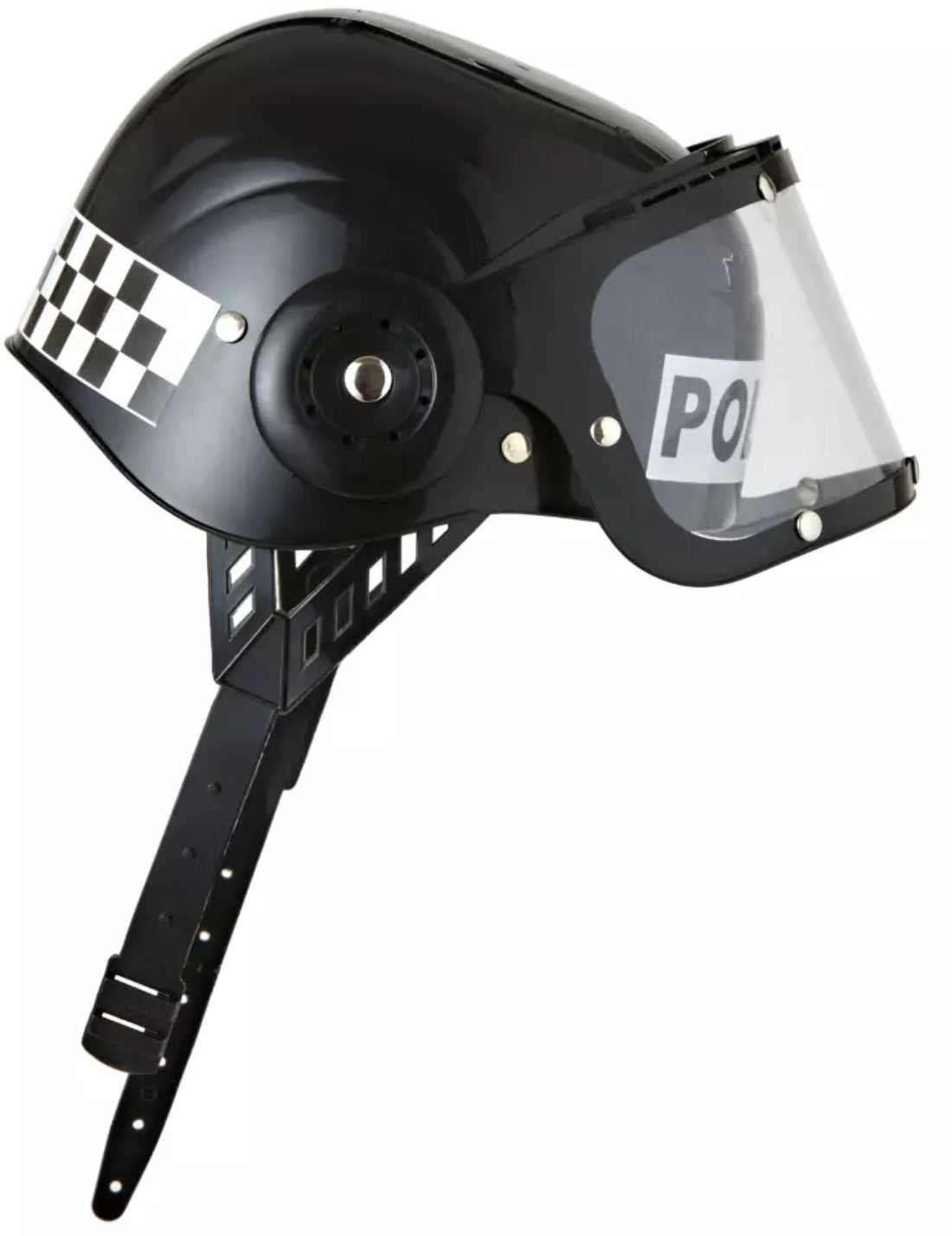 Elmo Polizia Antisommossa in Plastica Adulto Accessori Halloween E Carnevale