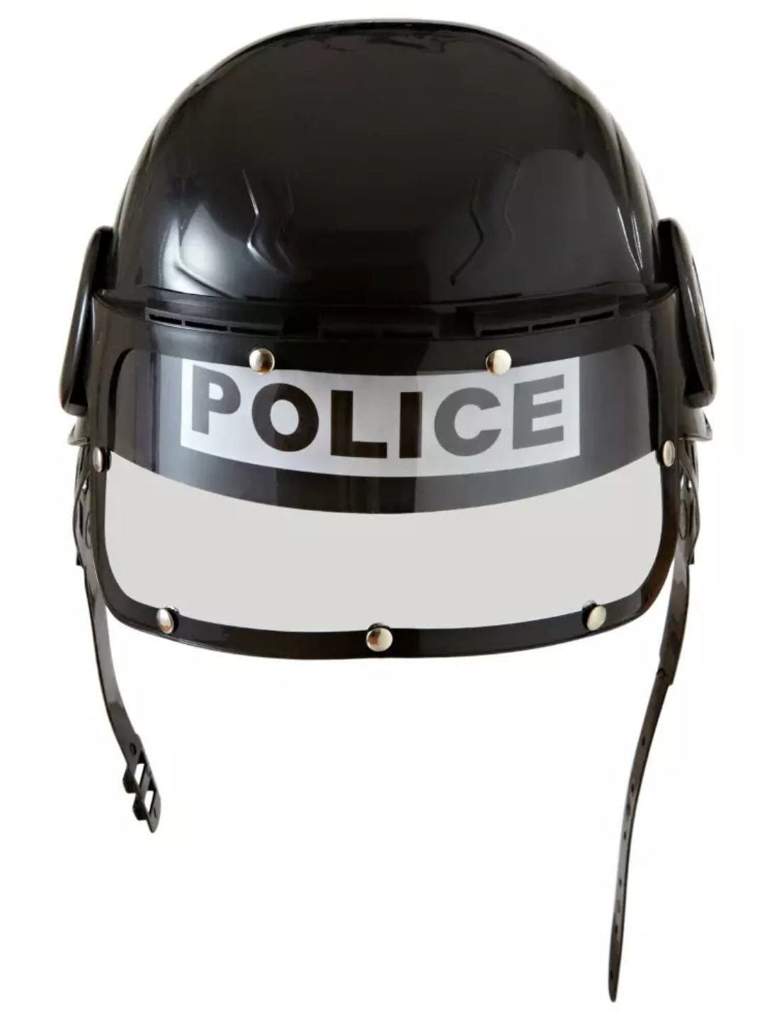 Elmo Polizia Antisommossa in Plastica Adulto Accessori Halloween E Carnevale