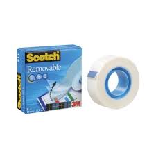 Nastro Adesivo Scotch Invisibile 19x32,9mm Removable