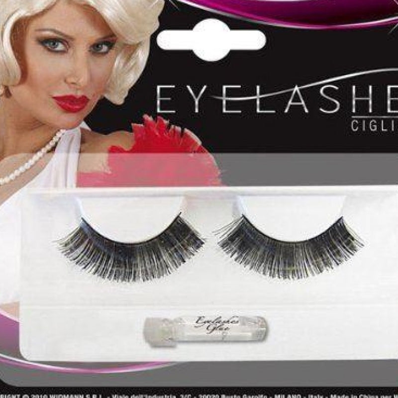 Ciglia Finte Corte Con Colla In Tubetto Halloween E Carnevale