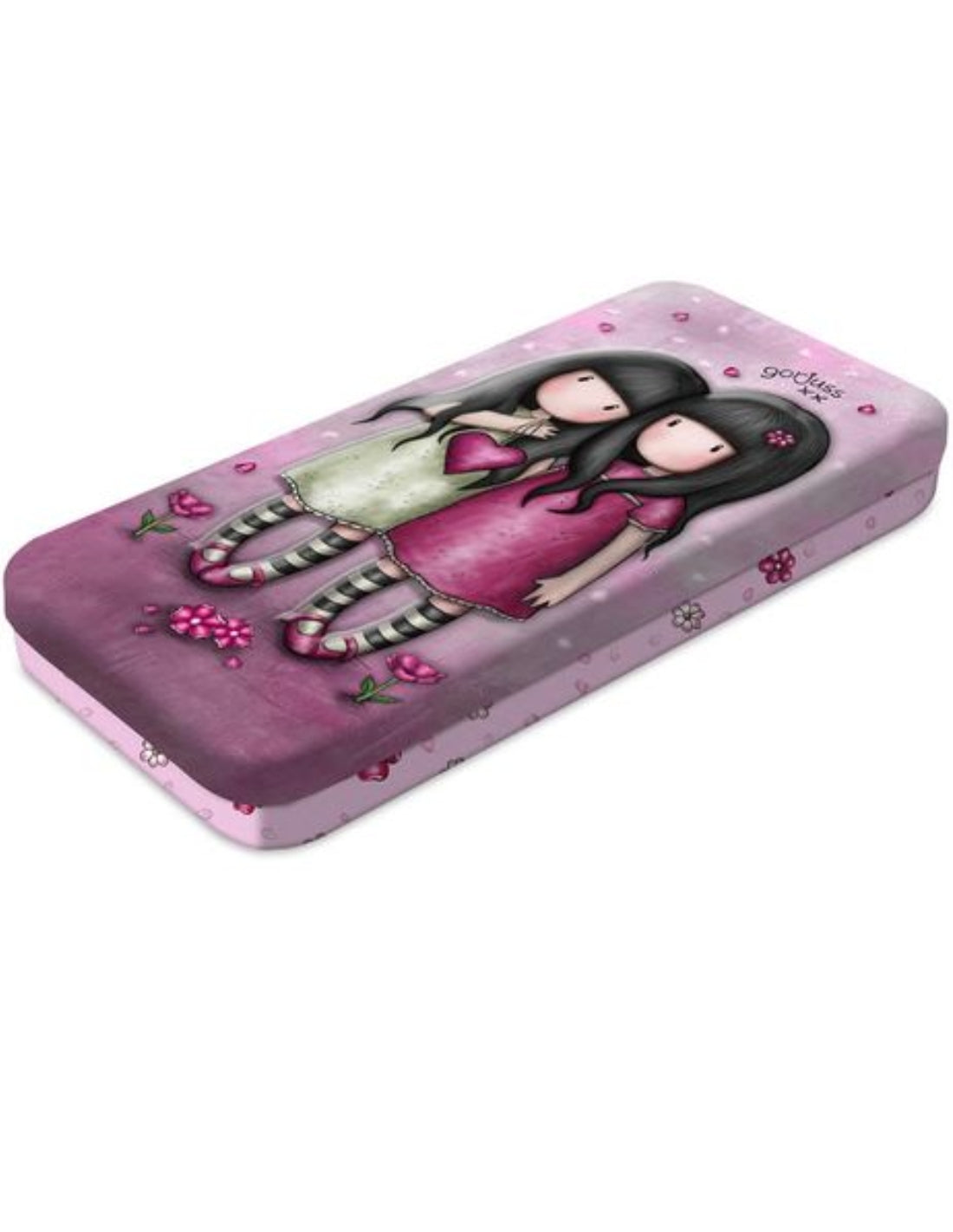 Astuccio Portapenne Ovale Metallico Santoro London Cherry Blossom
