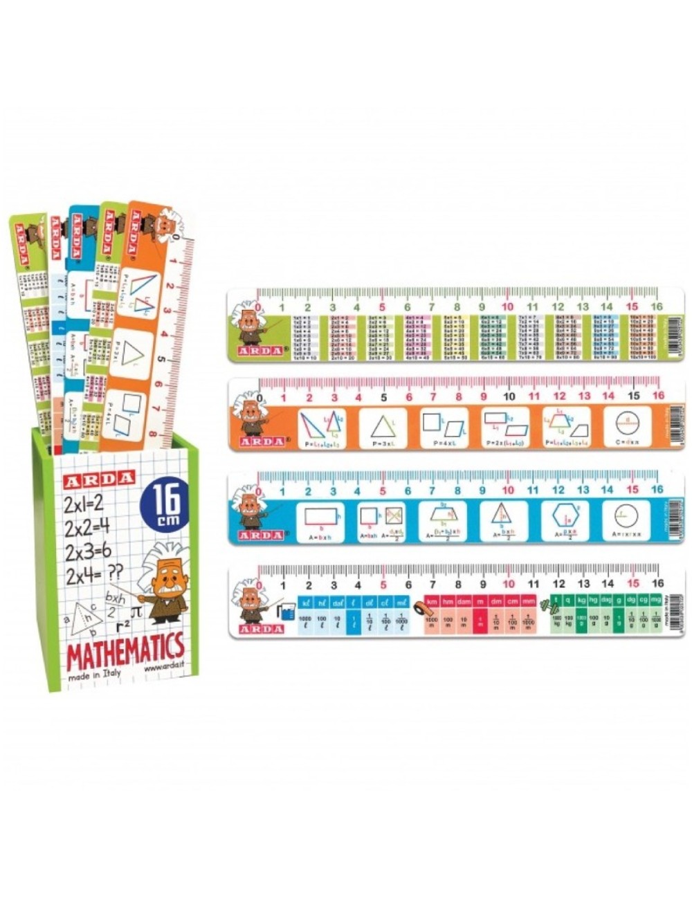 Righello Con Formule Mathematics 16cm