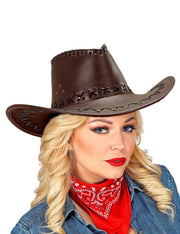Cappello Di Carnevale In Similpelle Da Cowboy