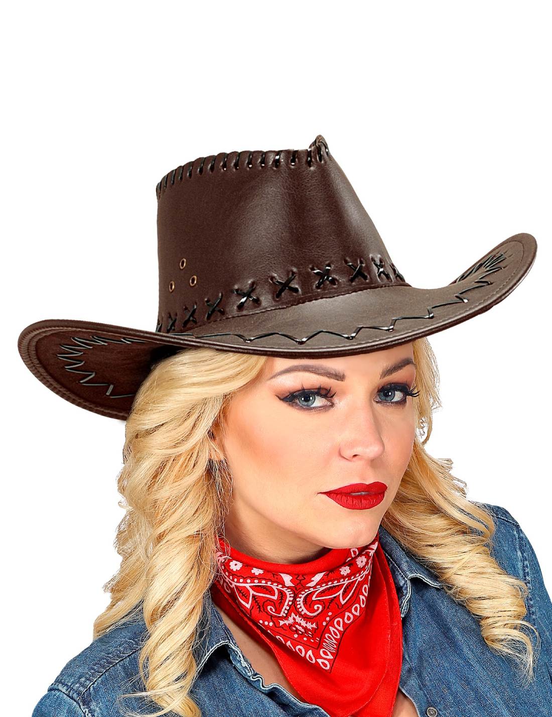 Cappello Di Carnevale In Similpelle Da Cowboy