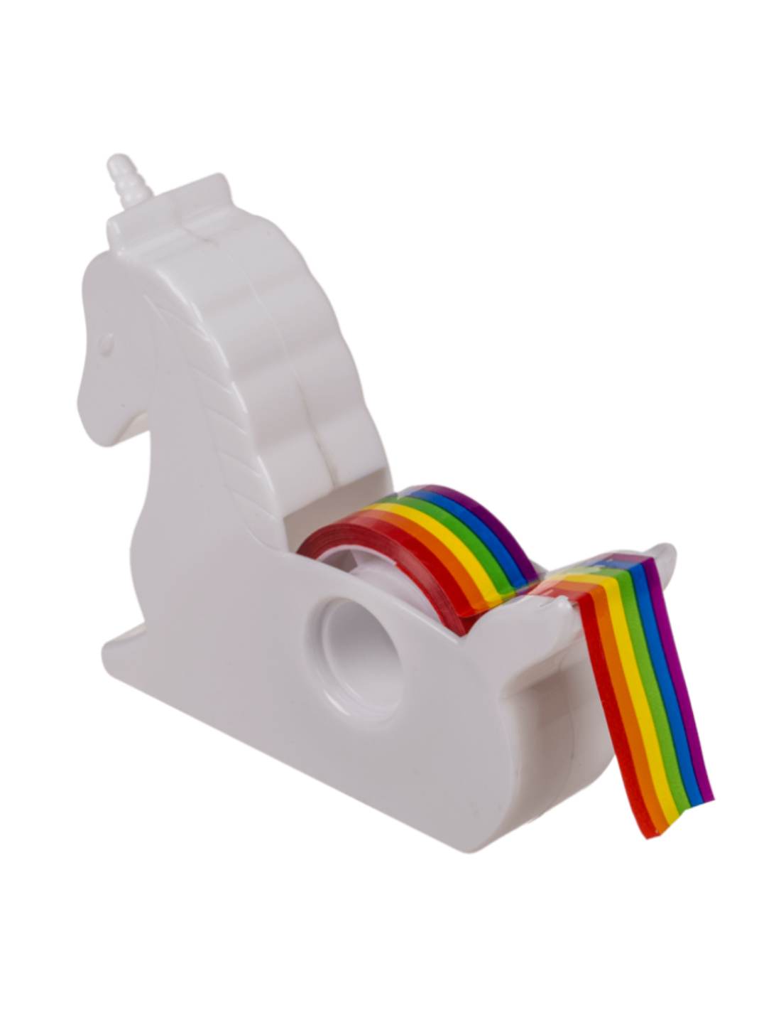 Dispenser Per Nastro Adesivo Unicorno Arcobaleno Con Nastro 10cm