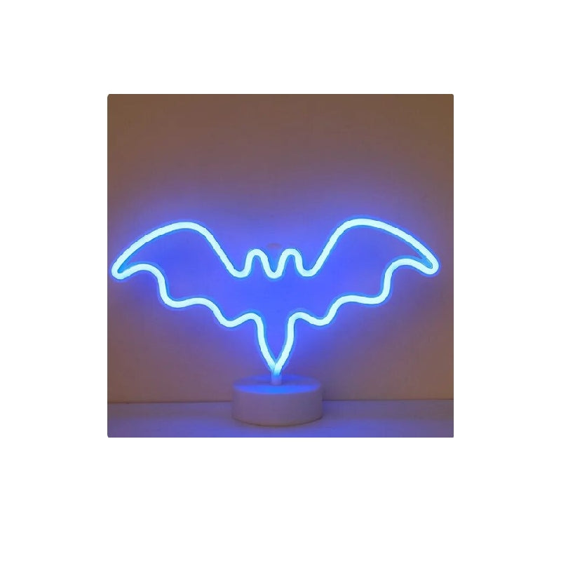 Lampada Led Pipistrello Neon Luce Blu