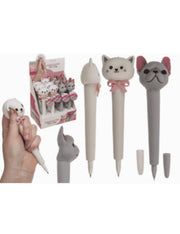 Penna Squishy Antistress Cane E Gatto 19cm Prodotto Assortito