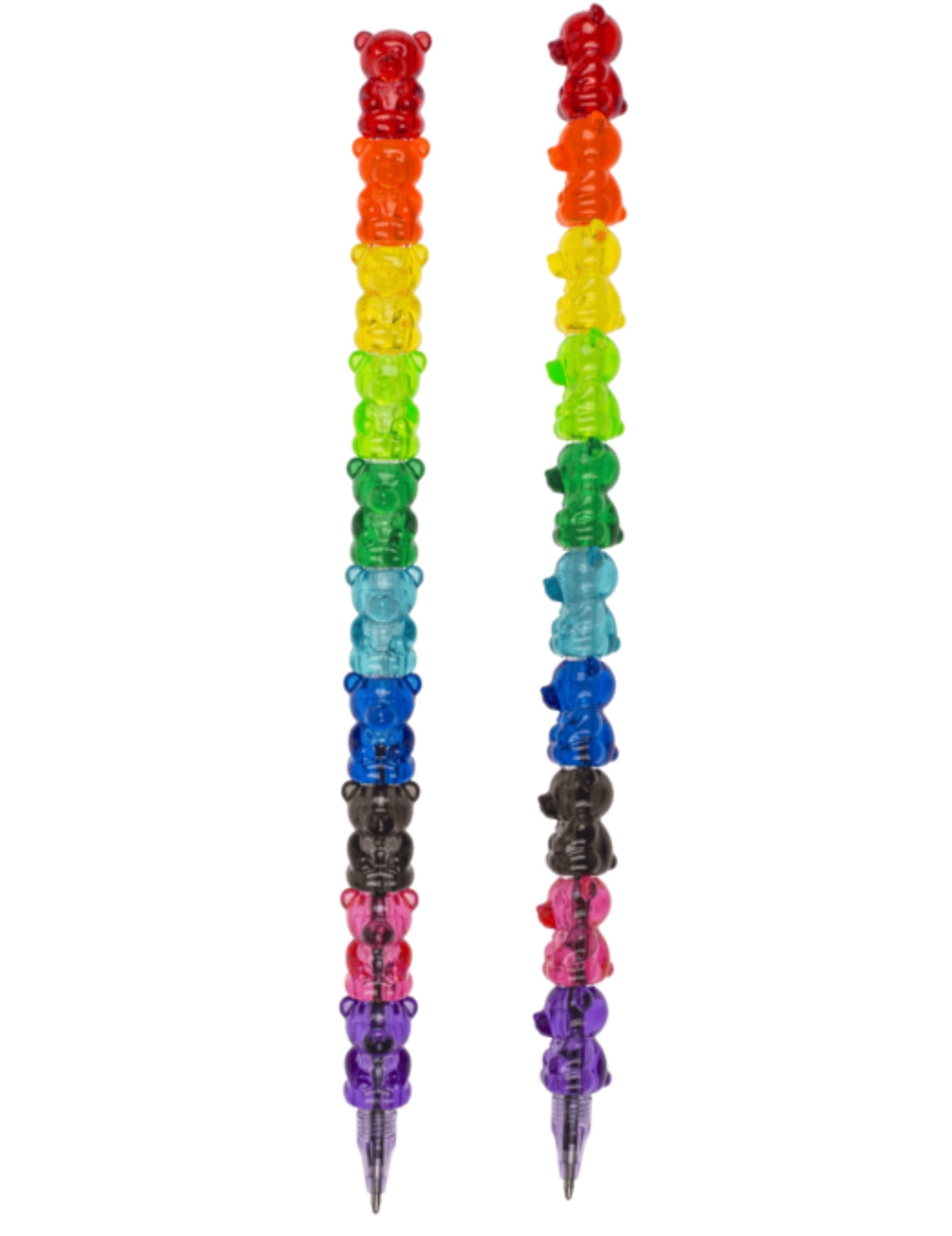 Penna A Sfera Con Orsi Teddy Impilabili Colorati
