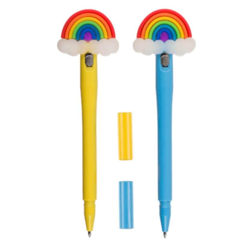 Penna A Sfera Arcobaleno Con Luce Led Assortita