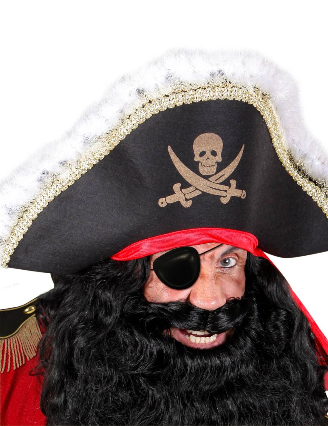 Costume Di Carnevale Benda e Orecchino Da Pirata