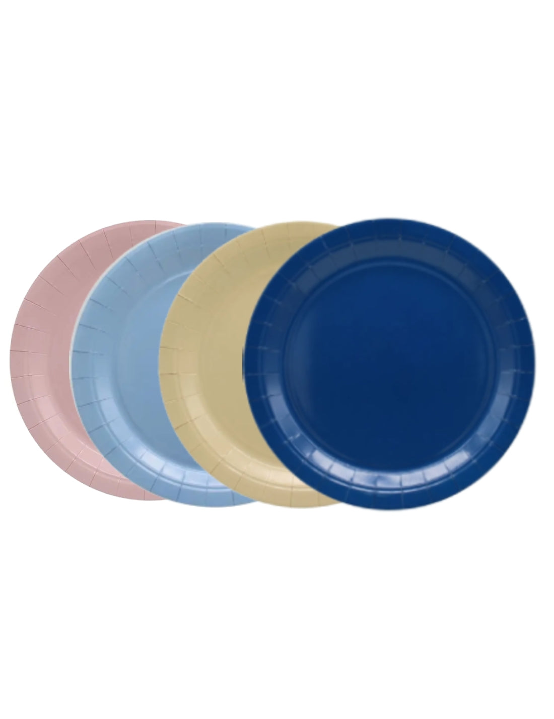 Piatti Piani Di Carta Colorati 18cm 15pz
