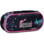 Astuccio Portapenne Ovale Seven Round Plus Freethink Girl Rose Violet